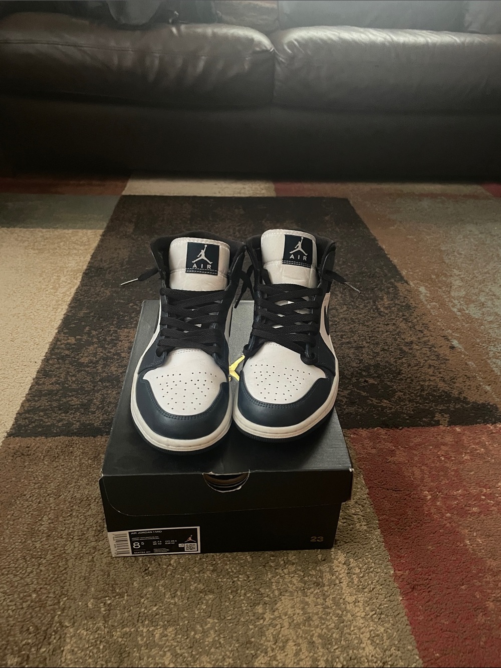 Nike Air Jordan 1 Low White & Navy Blue